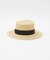 【RUBEN/ルーベン】NATURAL BOWTER HAT/カンカン帽