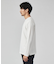 【チェック柄】ジャガード クルーネック 長袖 Tシャツ