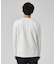 【チェック柄】ジャガード クルーネック 長袖 Tシャツ