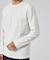 【チェック柄】ジャガード クルーネック 長袖 Tシャツ