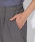 【ストライプ】ワイド テーパードパンツ