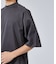 【モックネック】度詰め天竺　ラグランスリーブＴシャツ