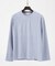 ポンチ クルーネック 長袖Tシャツ