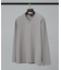【定番】ドレスポンチ Vネック 長袖Tシャツ / ストレッチ