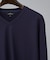 【定番】ドレスポンチ Vネック 長袖Tシャツ / ストレッチ
