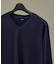 【定番】ドレスポンチ Vネック 長袖Tシャツ / ストレッチ