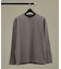 【定番】ドレスポンチ クルーネック 長袖Tシャツ / ストレッチ