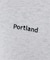 【PORTLAND-GROCERY】バックプリント クルーネックスウェット /