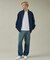 【ヴィンテージ加工】 LIGHT CURVED DENIM /ワイドデニム/ライ