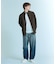 【ヴィンテージ加工】 LIGHT CURVED DENIM /ワイドデニム/ライ