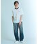 【ヴィンテージ加工】 LIGHT CURVED DENIM /ワイドデニム/ライ