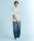 【ヴィンテージ加工】 LIGHT CURVED DENIM /ワイドデニム/ライ