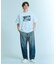 【ヴィンテージ加工】 LIGHT CURVED DENIM /ワイドデニム/ライ