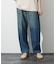 【ヴィンテージ加工】 LIGHT CURVED DENIM /ワイドデニム/ライ