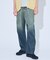 【ヴィンテージ加工】 LIGHT CURVED DENIM /ワイドデニム/ライ
