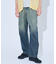 【ヴィンテージ加工】 LIGHT CURVED DENIM /ワイドデニム/ライ