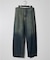 【ヴィンテージ加工】 LIGHT CURVED DENIM /ワイドデニム/ライ