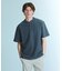 【接触冷感】Vネック スキッパーTシャツ/ヘンリーネック/COVEROSS(R)