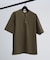 【接触冷感】Vネック スキッパーTシャツ/ヘンリーネック/COVEROSS(R)