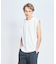 【ストレッチテレコ】ノースリーブ クルーネック Tシャツ / タンクトップ