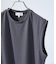 【ストレッチテレコ】ノースリーブ クルーネック Tシャツ / タンクトップ