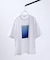 グラデーション グラフィック プリントTシャツ/オーバーサイズ