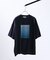 グラデーション グラフィック プリントTシャツ/オーバーサイズ