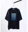 グラデーション グラフィック プリントTシャツ/オーバーサイズ