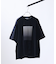 グラデーション グラフィック プリントTシャツ/オーバーサイズ