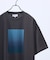 グラデーション グラフィック プリントTシャツ/オーバーサイズ