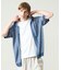 【透かし編み】バイアス メッシュニットポロ  / ニットシャツ