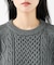 【FORTUNA/フォルトゥナ】ECOTEC-Knit/ケーブル柄ニットプルオー