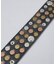【ウエスタン スタッズ レザー ベルト】35mm black Studded b
