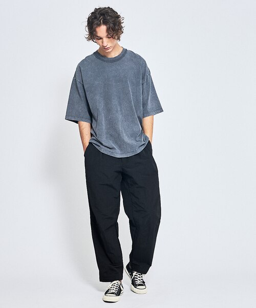 ヴィンテージ加工】パウダーウォッシュ 半袖Tシャツ / オーバーサイズ