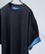 【リバーシブル配色】バックメッシュ 半袖Ｔシャツ / オーバーサイズ