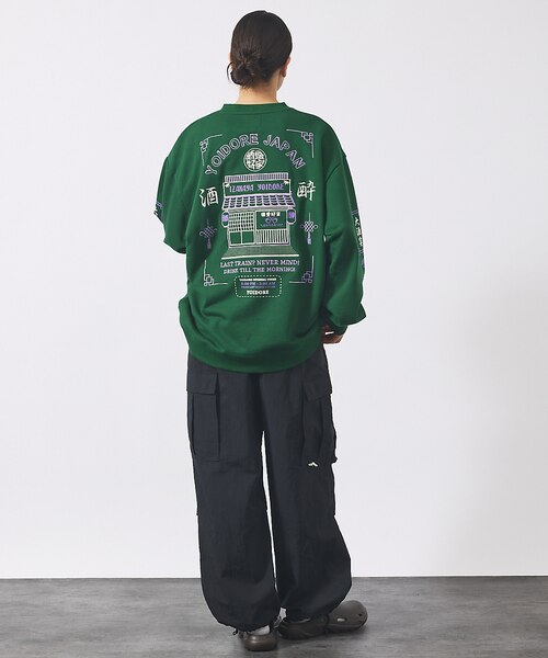 YOIDORE/ヨイドレ】居酒屋クルーネックスウェット/刺繍/秋冬