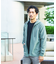 ダブルジャージ 鹿の子 ジップパーカー