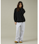 【SEABEES / シービス】KNIT & SEWN CREW NECK L/