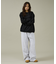 【SEABEES / シービス】KNIT & SEWN CREW NECK L/