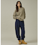 【SEABEES / シービス】KNIT & SEWN CREW NECK L/
