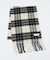 ウール×カシミヤ　チェック マフラー / ON・OFF兼用