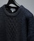WOOL MIX メランジシャギー アランニット