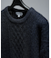 WOOL MIX メランジシャギー アランニット