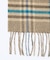 チェック＆ストライプ　ウールマフラー
