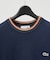 【LACOSTE / ラコステ】ボーダーリブ プルオーバーニット