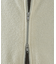 コットンブークレー ダブルZIP ニットブルゾン / クルーカーディガン