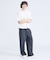 KNIT COLLAR コットンポンチ クルーネック半袖Tシャツ / リラックス
