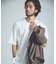 KNIT COLLAR コットンポンチ クルーネック半袖Tシャツ / リラックス
