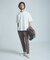 KNIT COLLAR コットンポンチ クルーネック半袖Tシャツ / リラックス