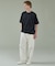 KNIT COLLAR コットンポンチ クルーネック半袖Tシャツ / リラックス